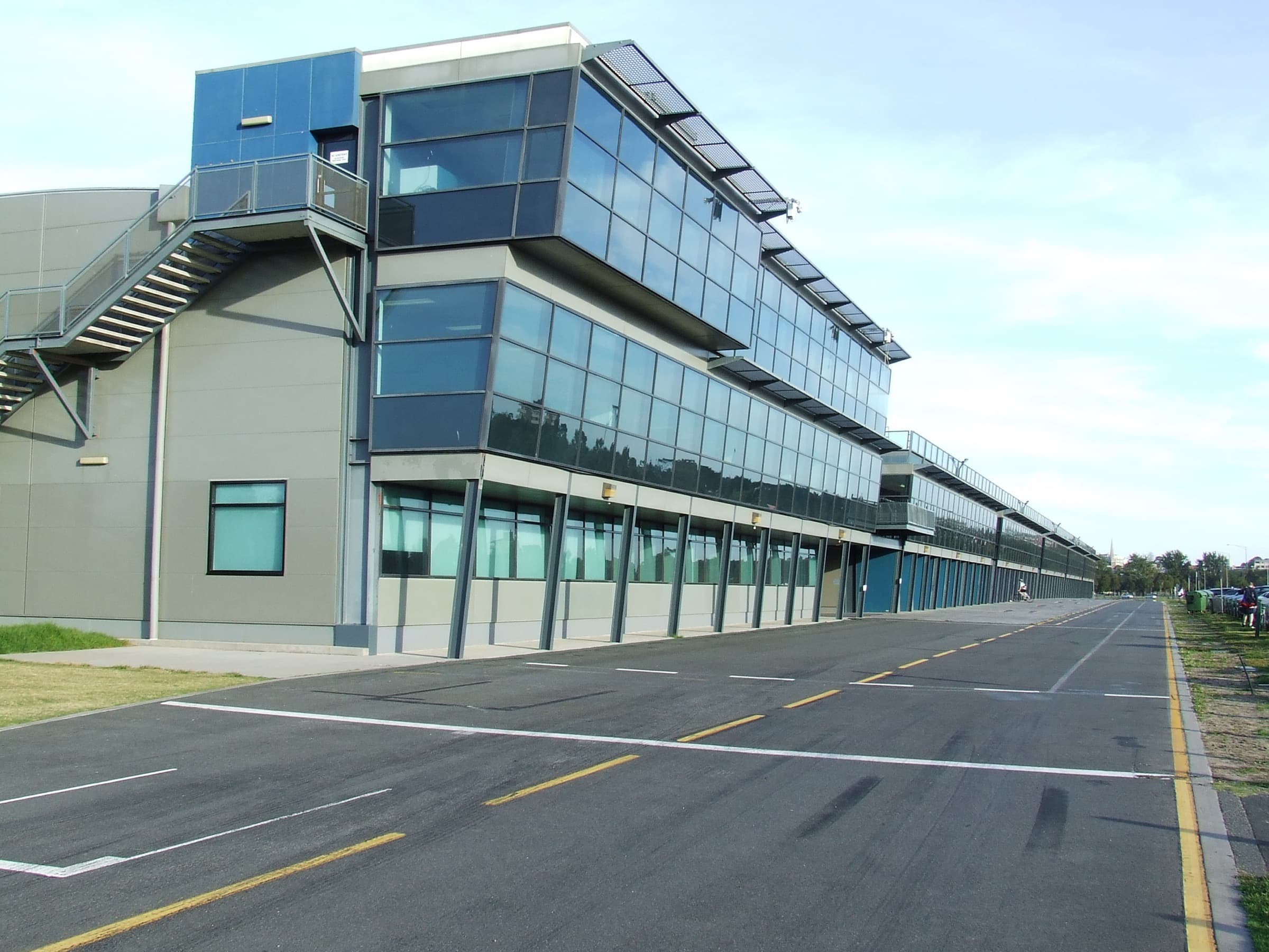 Albert Park Grand Prix pit building in 2006