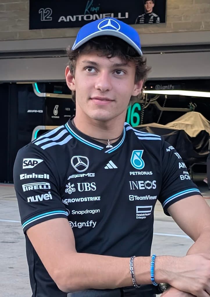 Andrea Kimi Antonelli Formula 1 driver portrait