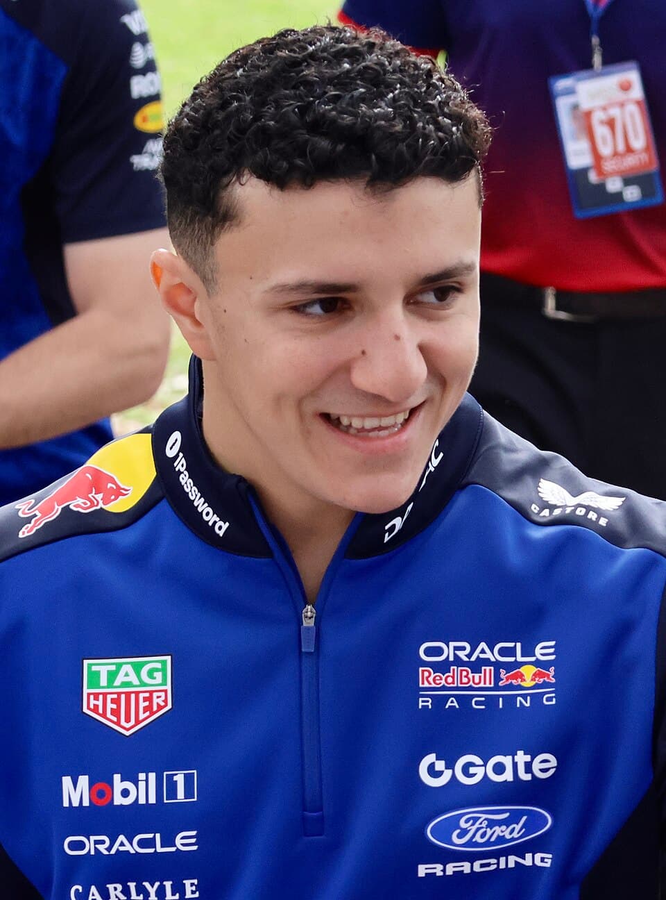 Isack Hadjar Formula 1 driver portrait