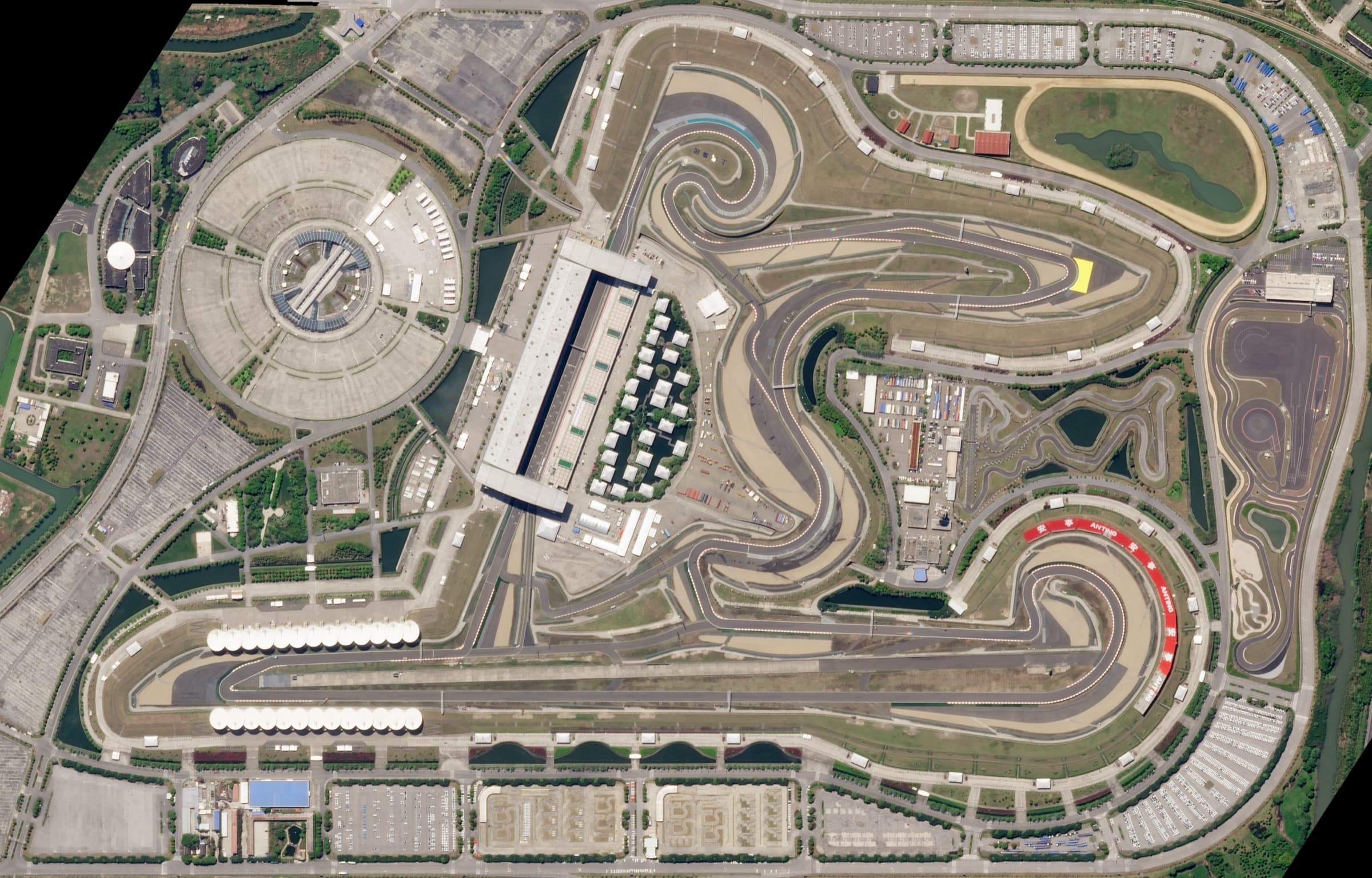 Satellite view of Shanghai International Circuit in 2018